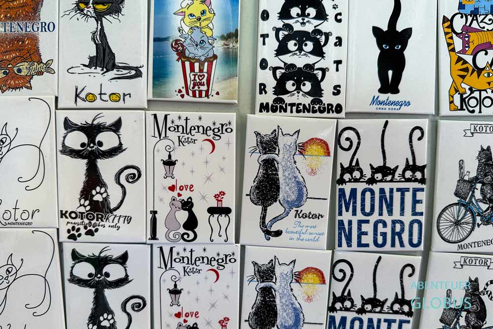 Katzen Souvenirs von Kotor 