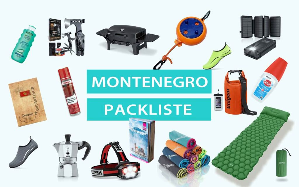 Montenegro: Packliste und Checkliste für den Urlaub und Camping