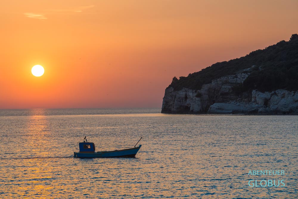 Sonnenuntergang an der Adria 