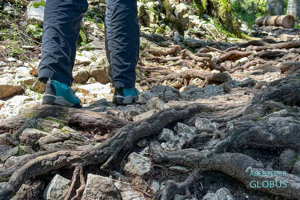 Rundweg am Schwarzen See nahe Zabljak im Nationalpark Durmitor