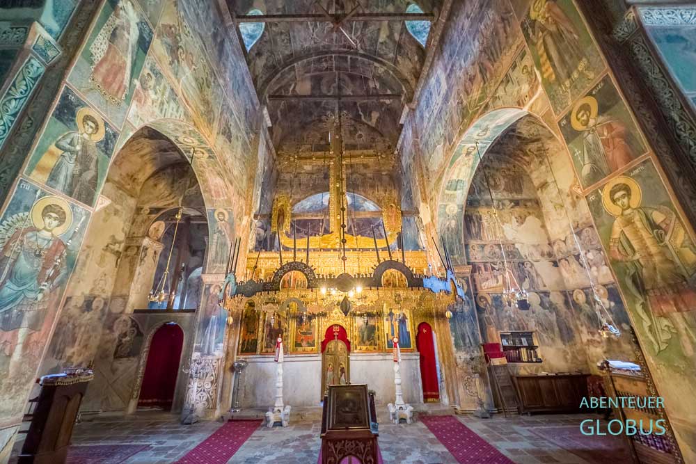 Wand- und Deckenmalereien im Kloster Piva bei Pluzine im Naturpark Piva