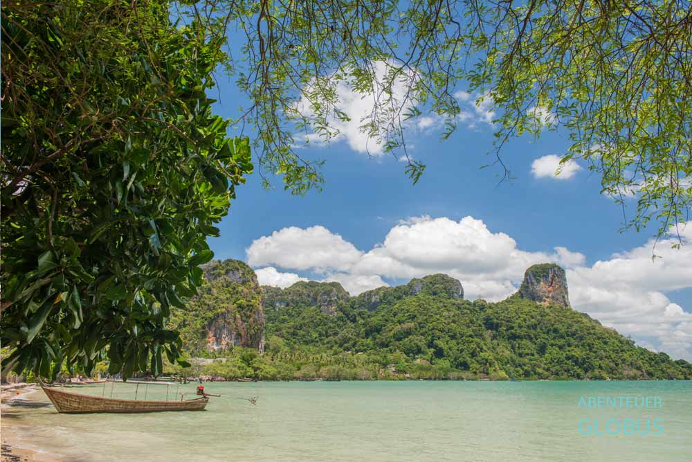 Aussicht vom Railay East Beach der Halbinsel Railay