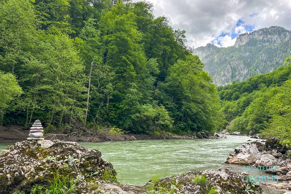 Tara Fluss im Tara Canyon am Campingplatz Eko Oaza – Tear of Europe