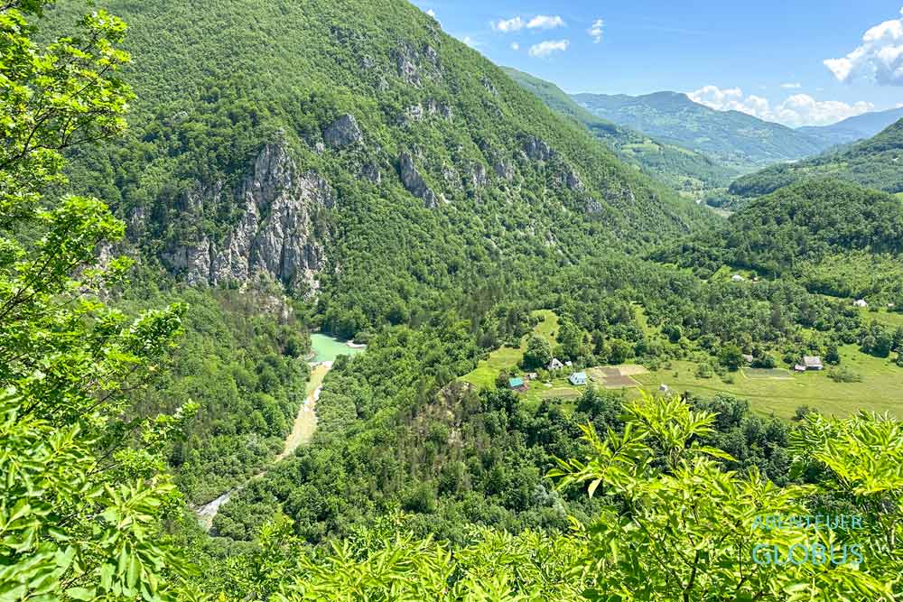 Aussichtspunkt am Denkmal Spomenik Dusan in der Tara-Schlucht