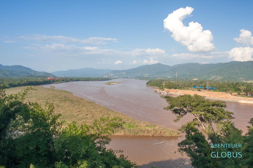 Golden Triangle Viewpoint mit Blick auf die Länder Thailand, Myanmar und Laos