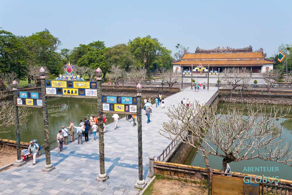 Attraktion in der alten Kaiserstadt Hue: Zitadelle mit Thai Hoa Palast