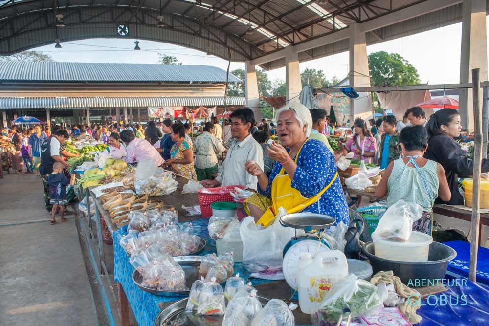 Morgenmarkt in Khong Chiam