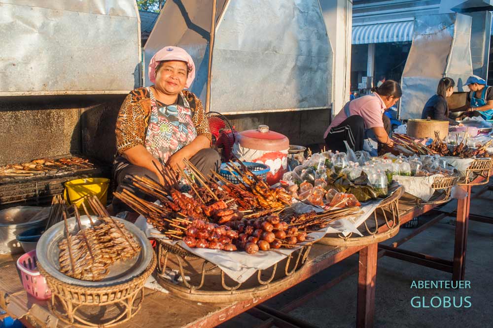 Grillspezialitäten auf dem Markt