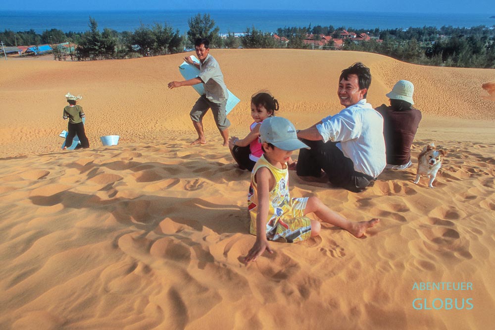 Vietamesen auf den roten Sanddünen
