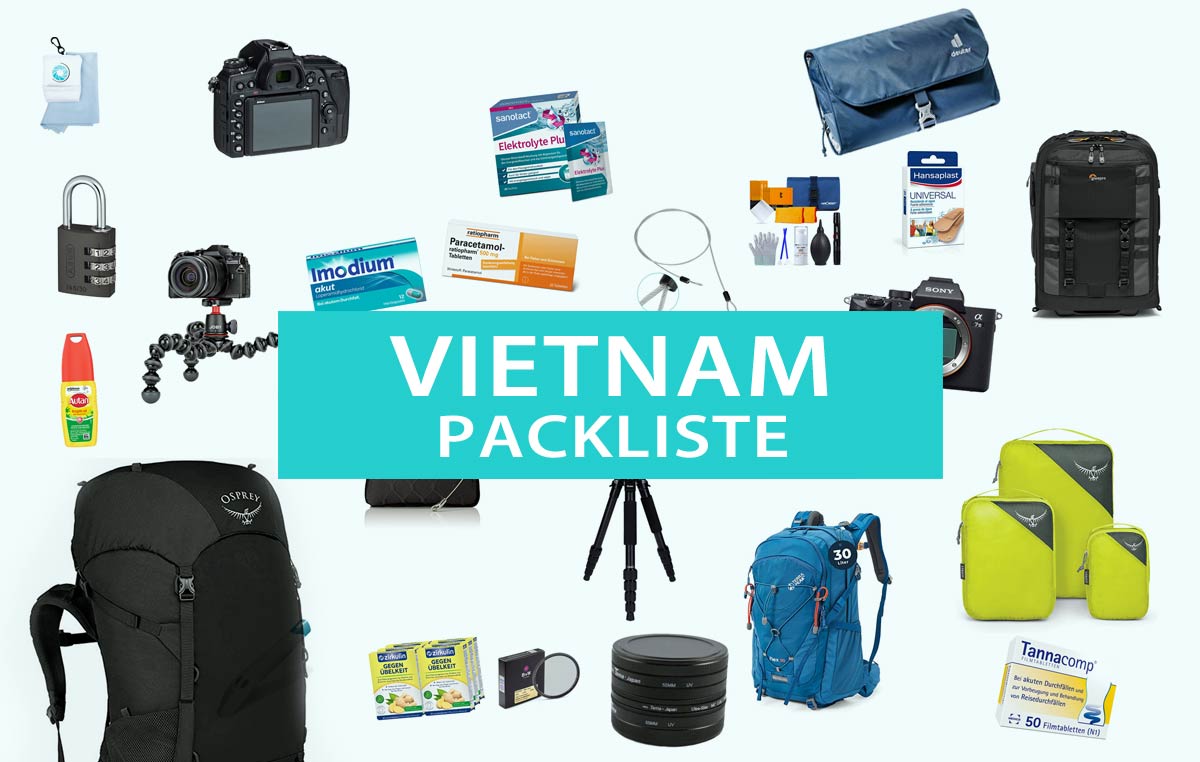 Packliste für Vietnam: Diese wichtigen Dinge sollten unbedingt ins Gepäck