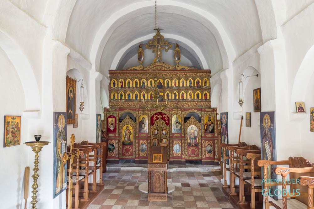 Ikonenwand in der Kirche des Heiligen Nikolaus, auch Sveti Nikole oder Saint Nicholas