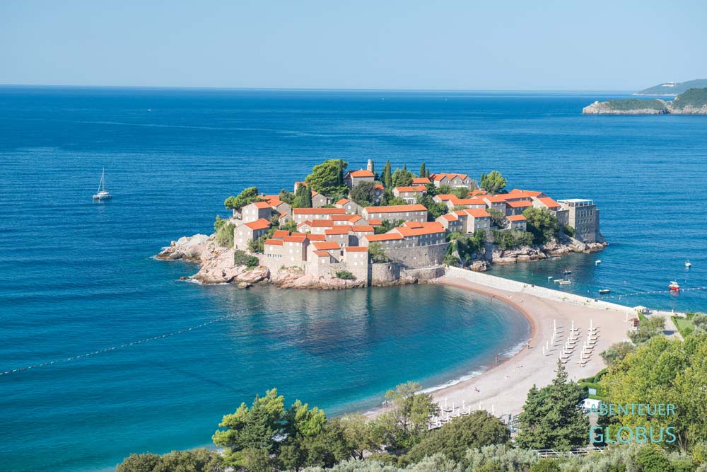 Ausflug von Budva: Hotelinsel Sveti Stefan an der Riviera von Budva