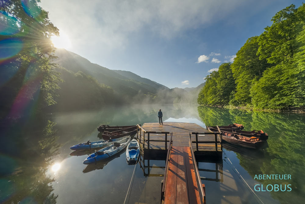 Nationalpark Biogradska Gora: See Biogradsko Jezero am Morgen