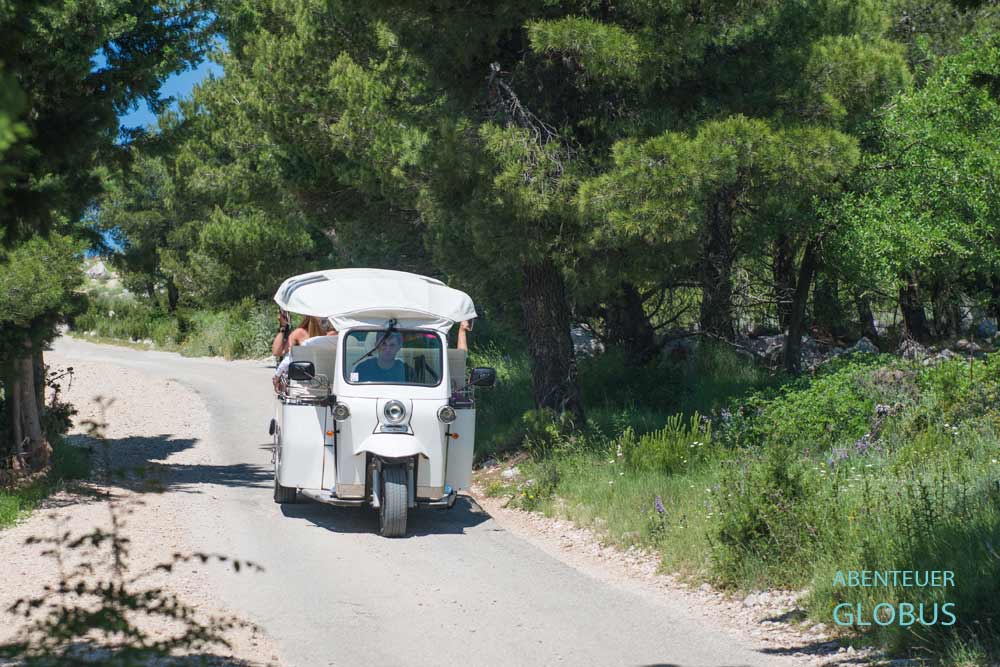 Mit dem E Tuk Tuk auf den Berg Srd in Dubrovnik
