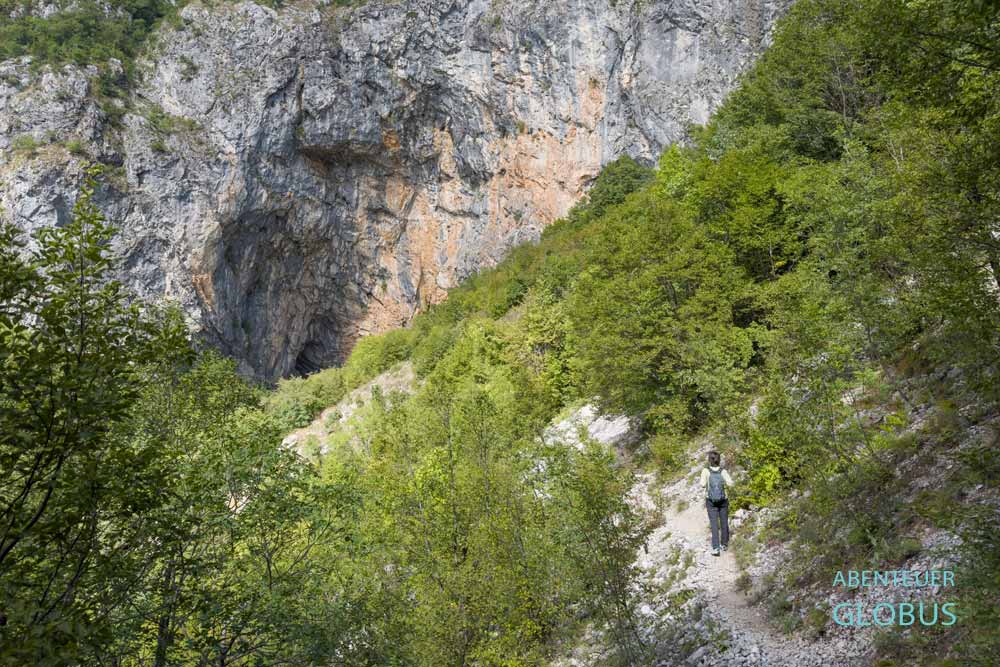 Lipovo Tal: Wanderung zur Bistrica Höhle (Bistrica Pecina) 