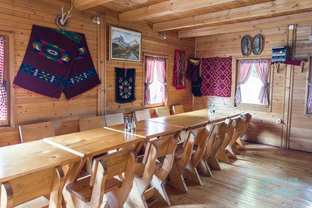 Komovi Gebirge: Restaurant im Etno Selo Stavna (Eko Katun Stavna) 