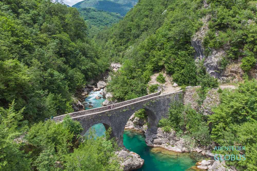 Brücke Danilov Most in der Mrtvica Schlucht