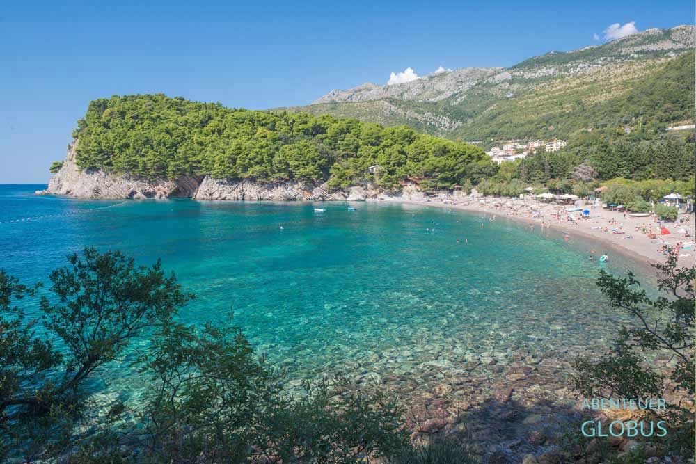 Petrovac na Moru: mit dem Wohnmobil an den Stränden im Süden von Montenegro 