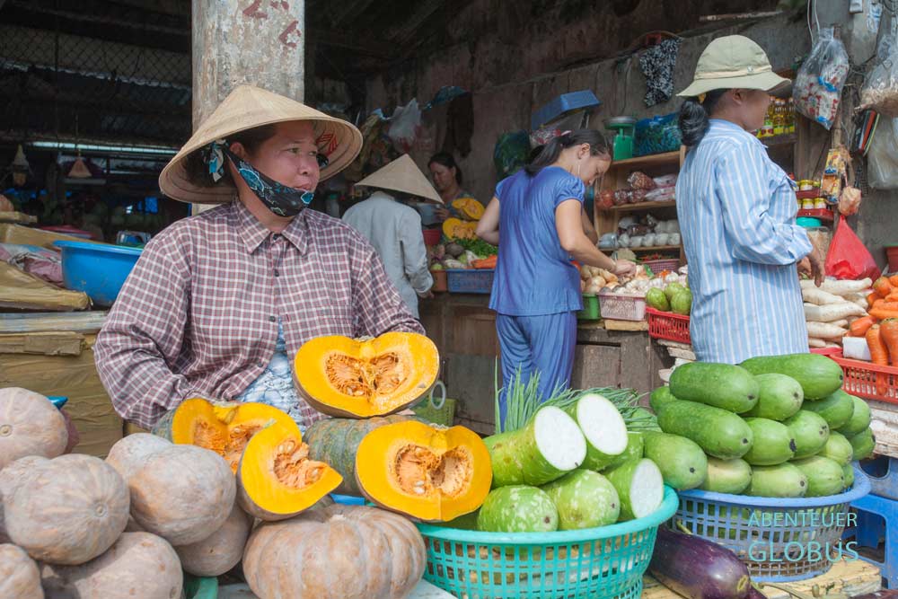 Markt Cho Duong Dong Phu Quoc: Gemüsestand