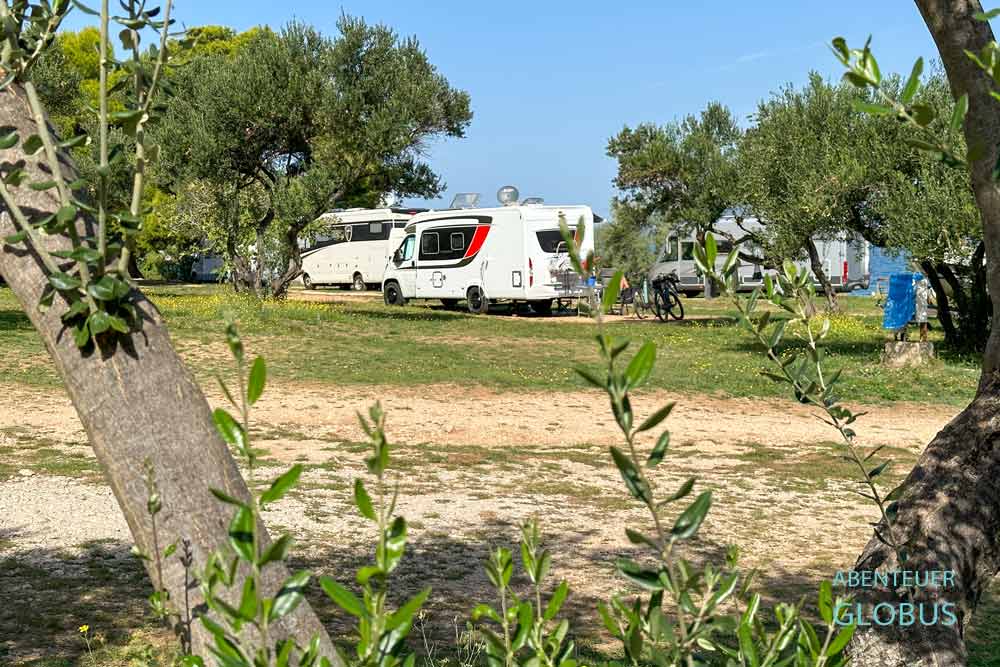 Autokamp Plitka Vala in Betina auf der Insel Murter