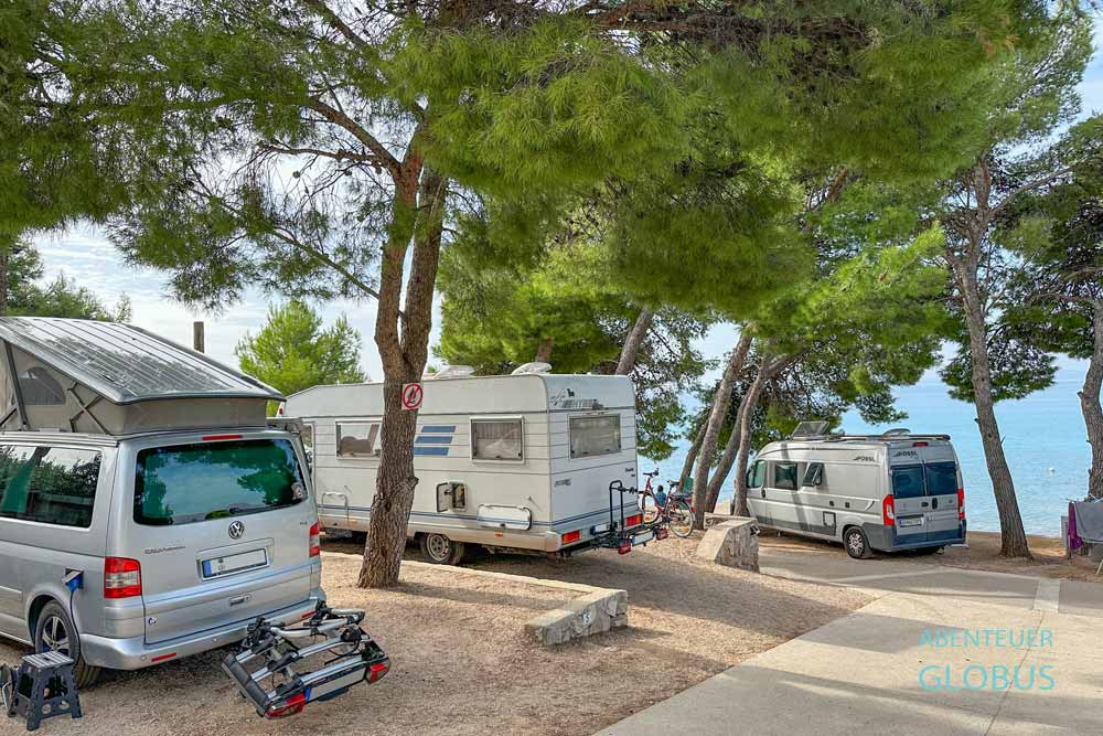 Insel Murter: Campingplatz Mini Camp Lasatka am Strand Podvrske