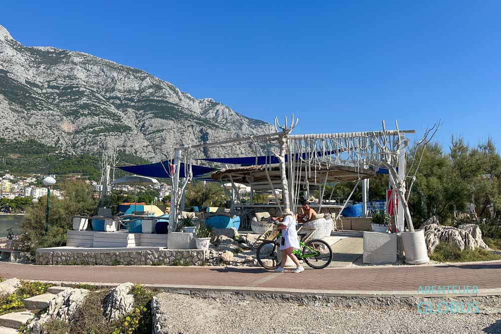 Makarska: Strandbar Soul auf der Halbinsel Sveti Petar