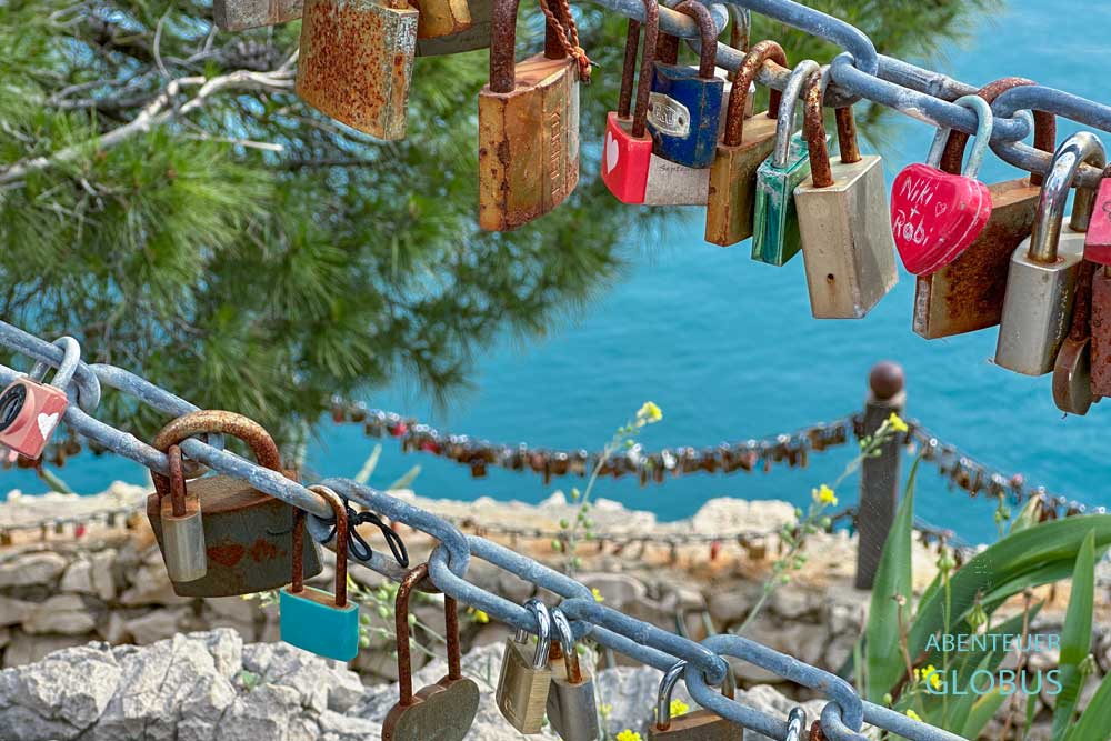 Halbinsel Sveti Petar in Makarska: Liebesschlösser