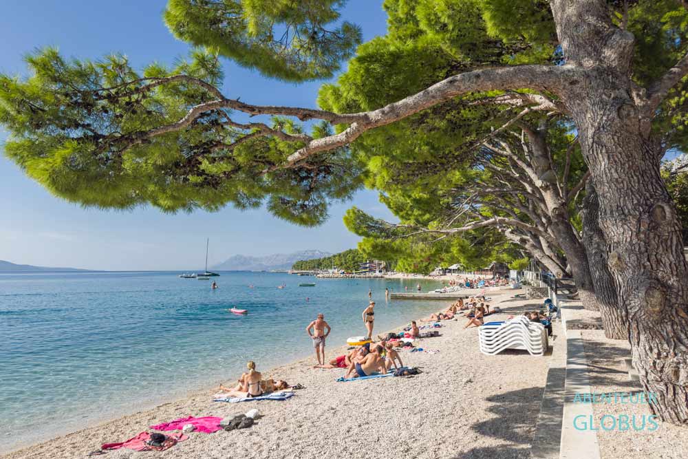 Makarska Riviera: Strand Gradska Plaza in Makarska
