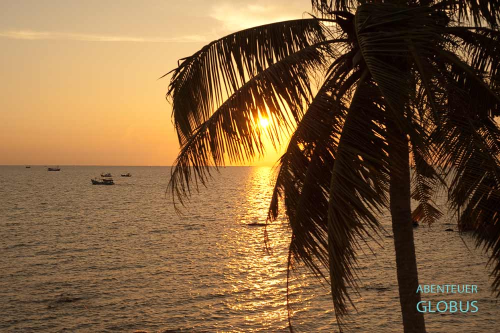 Insel Phu Quoc: Sonnenuntergang am Ong Lang Beach