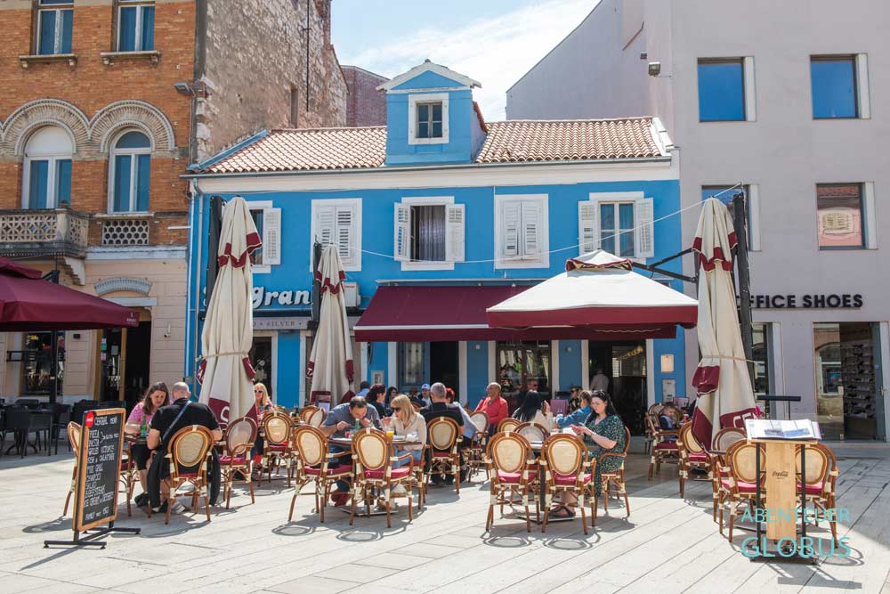 Altstadt von Porec in Istrien: Restaurant 