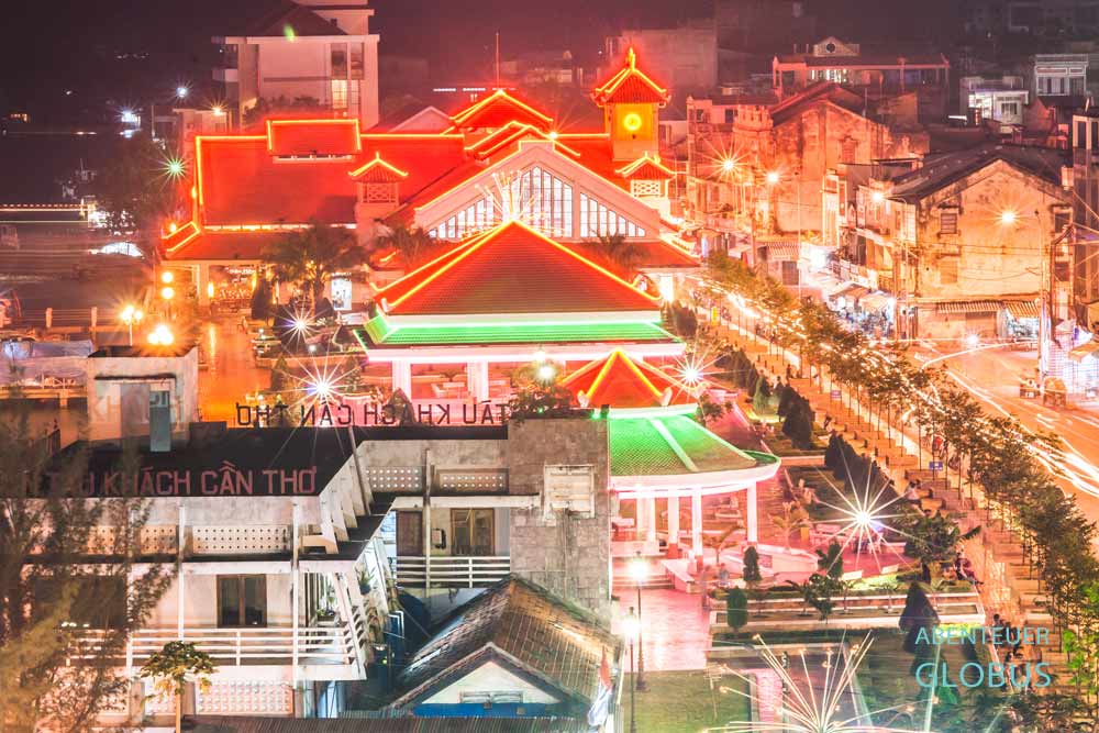 Beleuchteter Markt Cho Can Tho