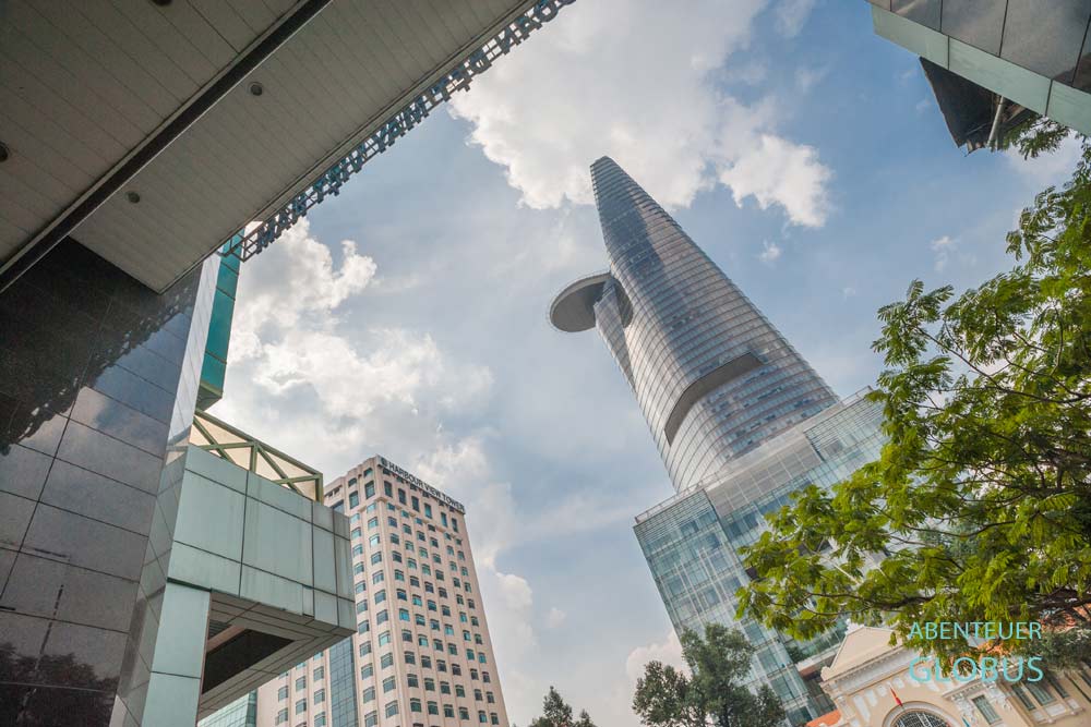 Wolkenkratzer Bitexco Financial Tower mit Saigon Skydeck in Ho Chi Minh City