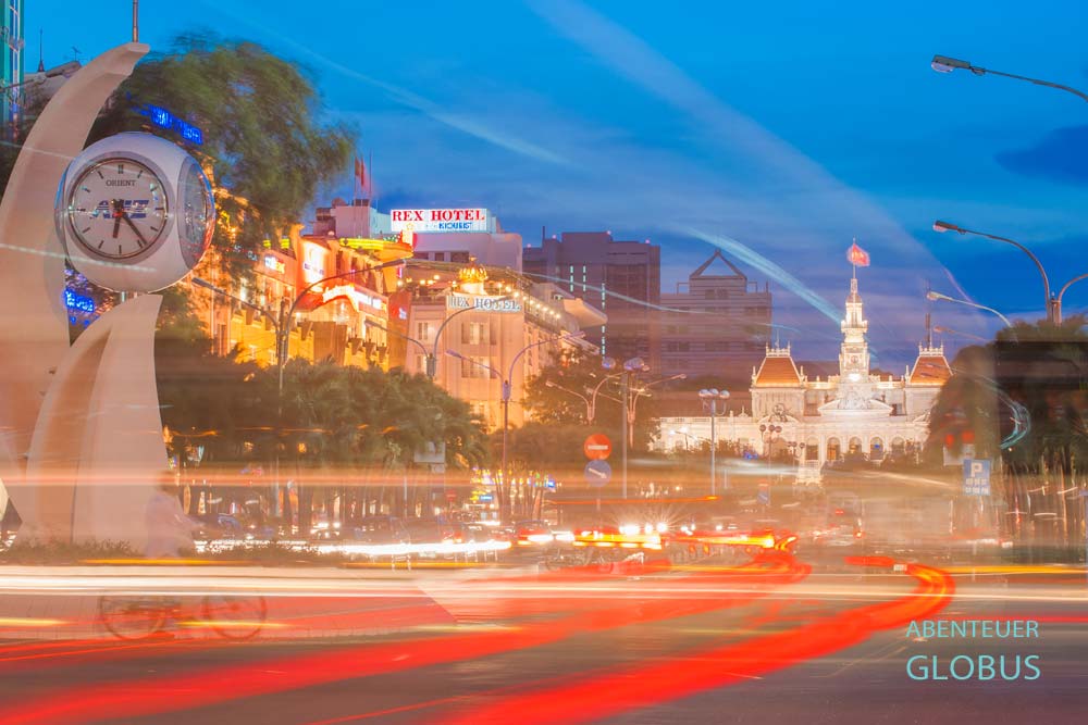 Ho Chi Minh City: Altstadt mit Rathaus und Rex Hotel