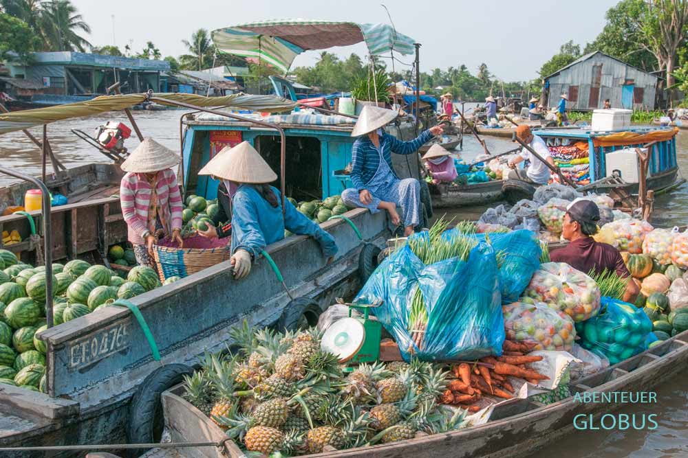 Ausflug von Can Tho zum schwimmenden Makrt Phong Dien