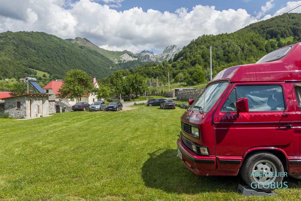 Lepushe, Campingplatz an der Bujtina Lepushe