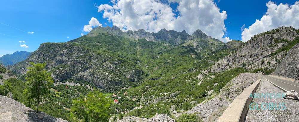 Anfahrt nach Lepushe durch die wilden Berge der Albanischen Alpen