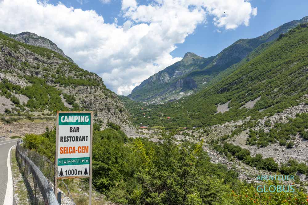 Anfahrt nach Lepushe durch den Cem Canyon bei Selce (Selca)