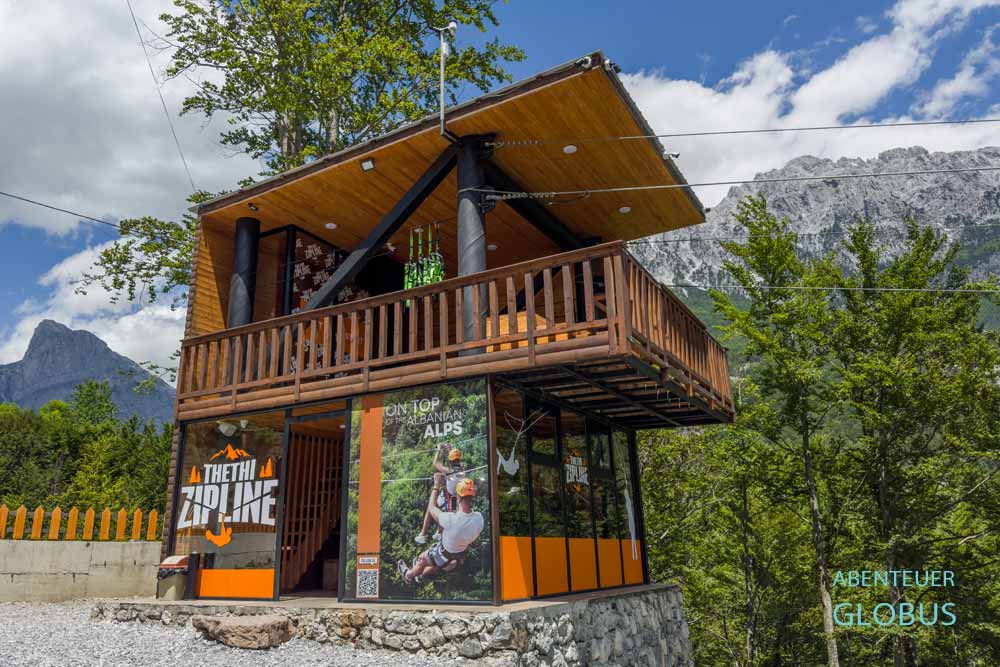 Aktivitäten in Theth: Thethi Zipline