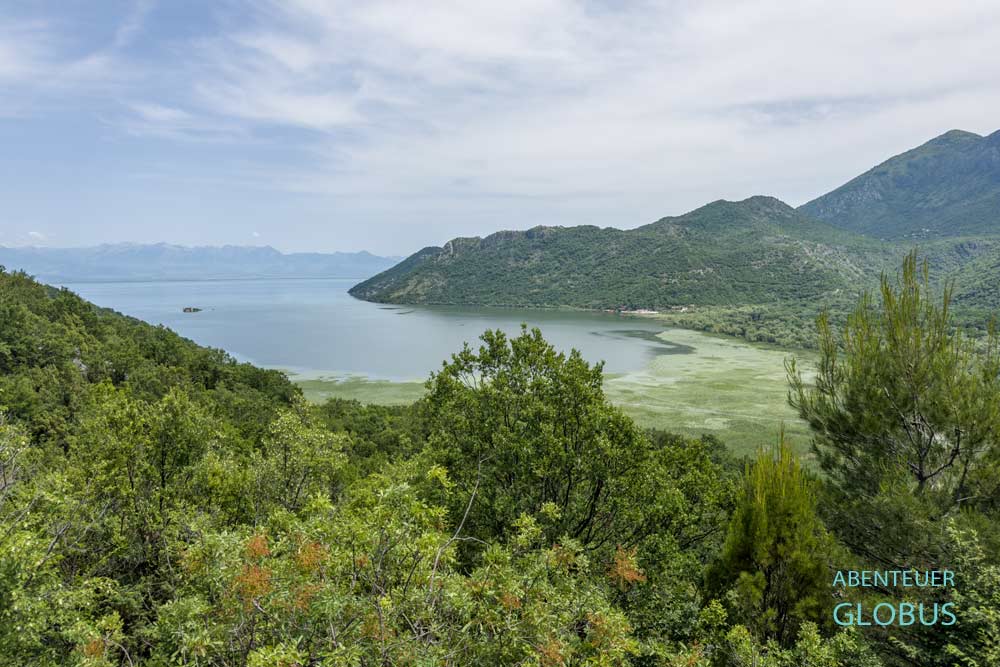 Spaziergang zum Aussichtspunkt Godinje, Blick auf den Skutarisee