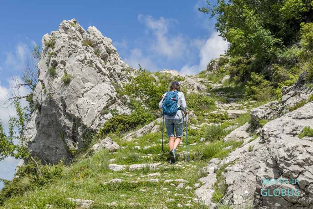 Wandern auf dem "Kruja Mountain Hiking Trail"