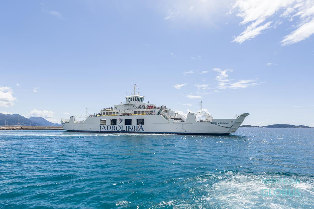 Anreise zur Insel Korcula: Autofähre Orebic (Halbinsel Peljesac) - Korcula