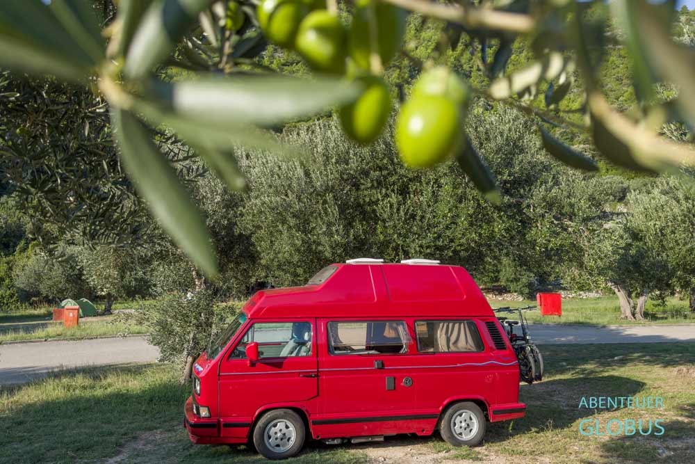 Halbinsel Peljesac, Campingplatz Autocamp Prapratno 