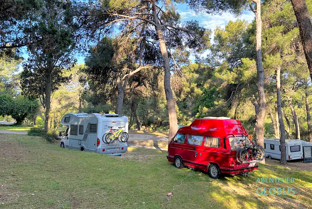 Camping auf der Insel Korcula