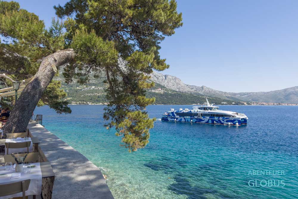 Anreise nach Korcula mit der Katamaranfähre von Split oder Dubrovnik