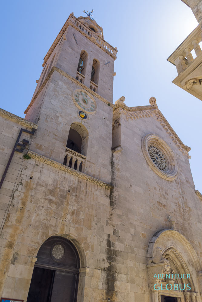 Kathedrale des Heiligen Markus mit Glockenturm in Korcula