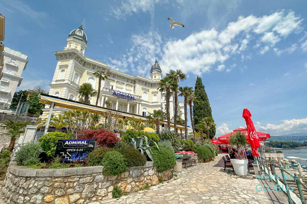Casino Admiral an der Franz-Joseph-Promenade in Opatija