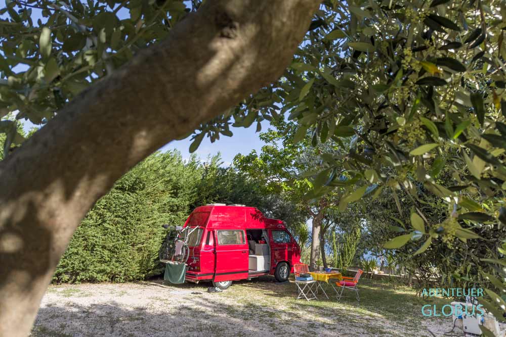 Campingplatz Nevio in Orebic auf der Halbinsel Peljesac