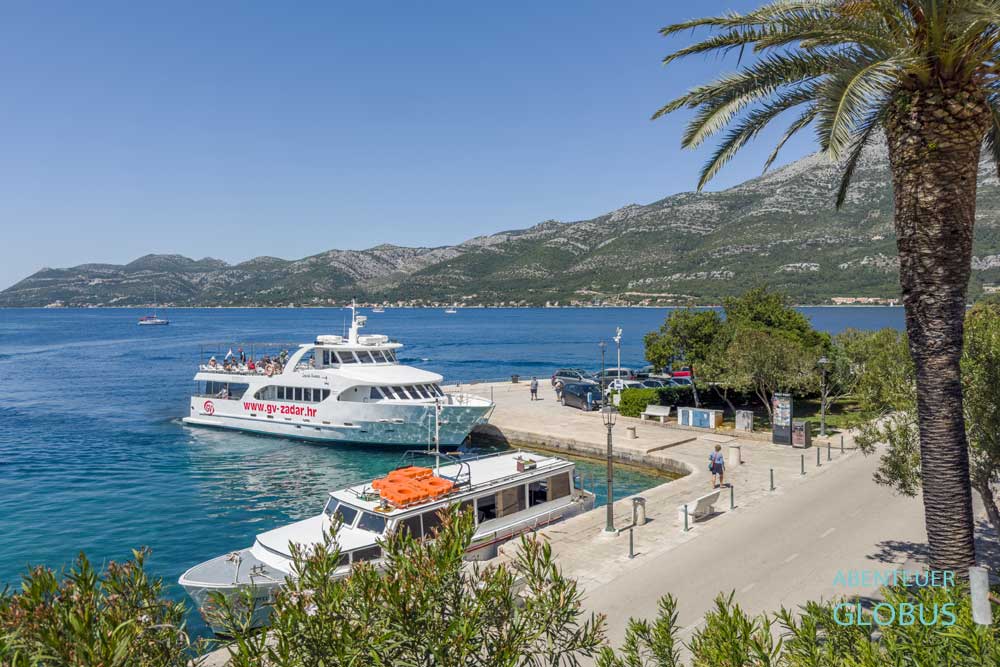 Ausflug auf die Insel Korcula: Personenfähre Orebic - Korcula