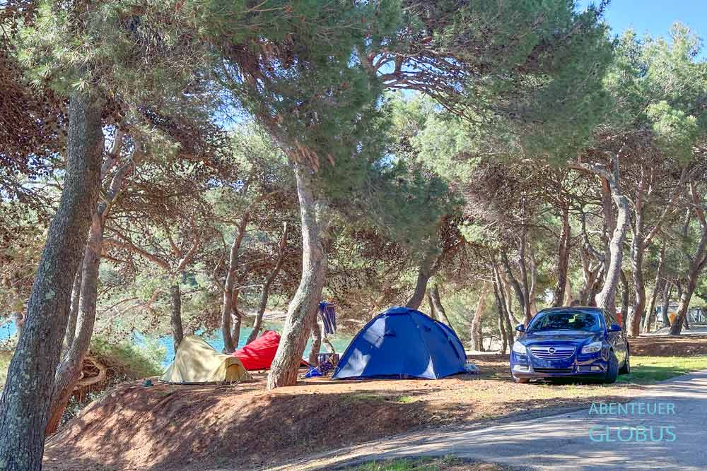 Premantura: Zelte auf dem Campingplatz Arena Runke