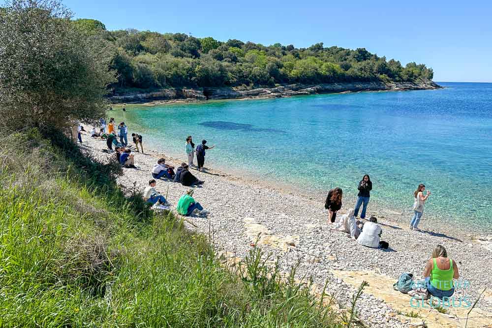 Strand Polje an der Westküste vom Kap Kemenjak